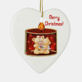 Weihnachtsverzierung Keramikornament (Rechts)