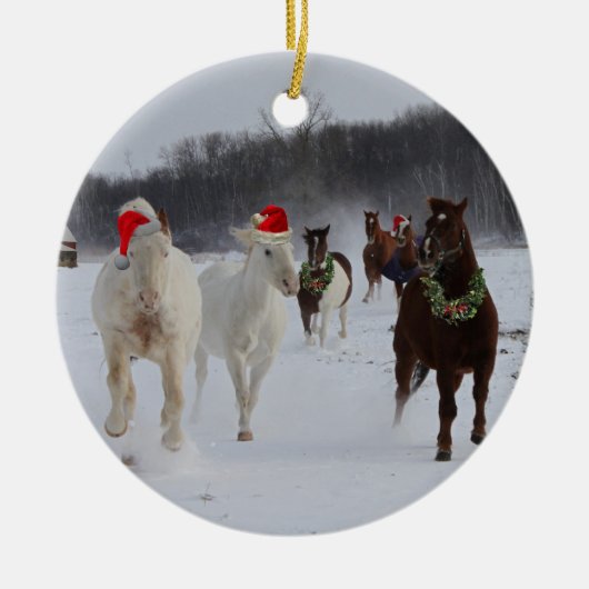 Weihnachtsverzierung Keramikornament (Vorne)