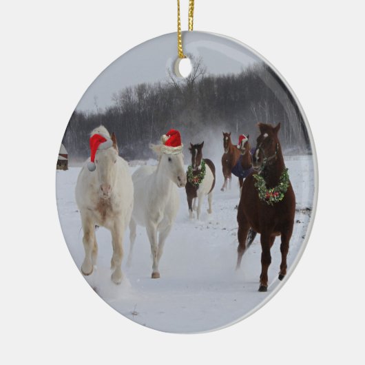 Weihnachtsverzierung Keramikornament (Links)