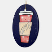 Weihnachtsverzierung Keramikornament (Links)