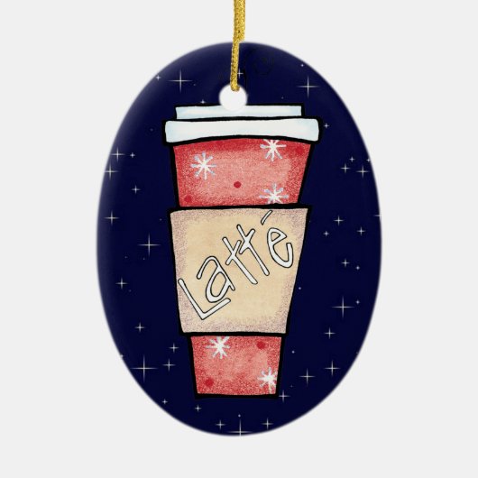 Weihnachtsverzierung Keramikornament (Vorne)