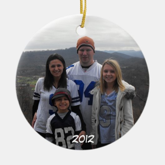 Weihnachtsverzierung Keramikornament (Vorne)