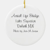 Weihnachtsverzierung Keramikornament (Hinten)