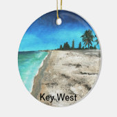 Weihnachtsverzierung Key West Florida Keramik Ornament (Links)