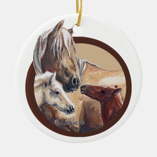 Weihnachtsverzierung: Korona und die Kinder 2012 Keramikornament (Vorne)