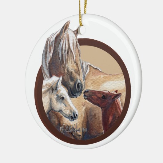 Weihnachtsverzierung: Korona und die Kinder 2012 Keramikornament (Links)