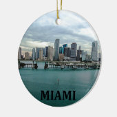 Weihnachtsverzierung Miamis Florida Keramikornament (Links)