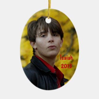 Weihnachtsverzierung mit Jesaja u. Micah Keramikornament