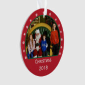 Weihnachtsverzierung Ornament (Vorderseite)