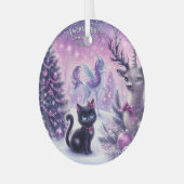 Weihnachtsverzierung Ornament Aus Glas (Vorderseite links)