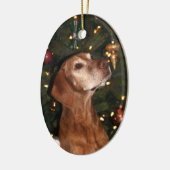 Weihnachtsverzierung (Paris) Keramikornament (Links)