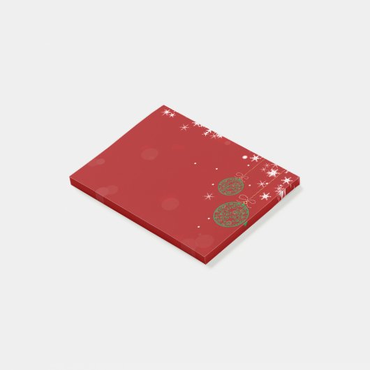 Weihnachtsverzierung Post-it Klebezettel (angewinkelt)