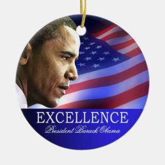 Weihnachtsverzierung Präsidenten-Barack Obama Keramikornament