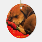 Weihnachtsverzierung SchlafensLeeloo Keramik Ornament (Links)