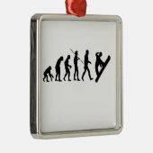 Weihnachtsverzierung Snowboard-Evolution Ornament Aus Metall (Rechts)