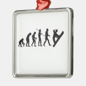 Weihnachtsverzierung Snowboard-Evolution Ornament Aus Metall (Links)