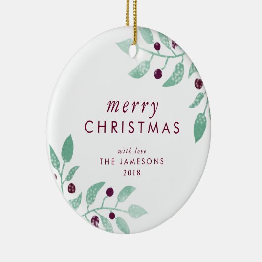 Weihnachtsverzierung *The reizendes Merry* Keramik Ornament (Rechts)