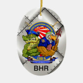 Weihnachtsverzierung USSs BHR LHD-6 Keramik Ornament (Vorne)