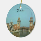 Weihnachtsverzierung Venedigs Italien Keramikornament (Links)