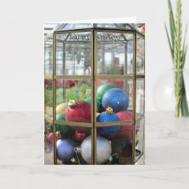 Weihnachtsverzierungen Feiertagskarte