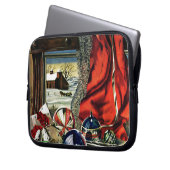 Weihnachtsverzierungen Laptopschutzhülle (Vorderseite Links)