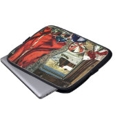 Weihnachtsverzierungen Laptopschutzhülle (Vorne Knopf)