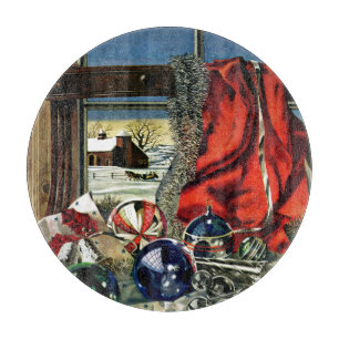 Weihnachtsverzierungen Schneidebrett