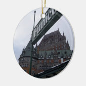 Weihnachtsverzierungs-Chateau Frontenac Keramikornament (Links)