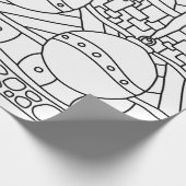 Weihnachtsverzierungs-Farbe Ihr eigenes Packpapier (Ecke)