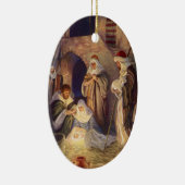 Weihnachtsverzierungs-Geburt Christi Scence Keramik Ornament (Rechts)