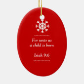 Weihnachtsverzierungs-Geburt Christi Scence Keramik Ornament (Hinten)