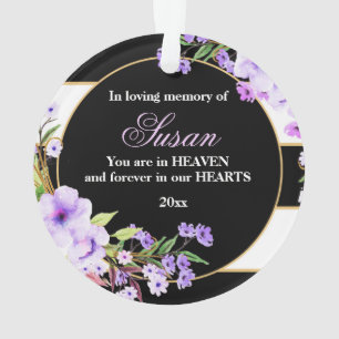 Weihnachtsverzierungs-lila Erinnerungsschwarzes Ornament