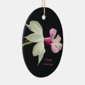 Weihnachtsverzierungs-Orchidee Keramikornament (Rechts)