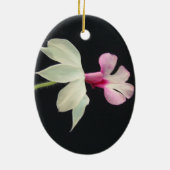 Weihnachtsverzierungs-Orchidee Keramikornament (Hinten)
