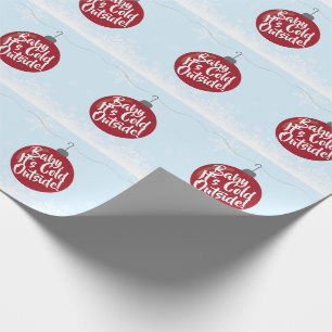 Weihnachtsverzierungs-und -schneeflocke-Feiertag Geschenkpapier