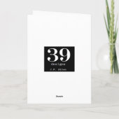 Weihnachtsverzierungskarten Feiertagskarte (Rückseite)