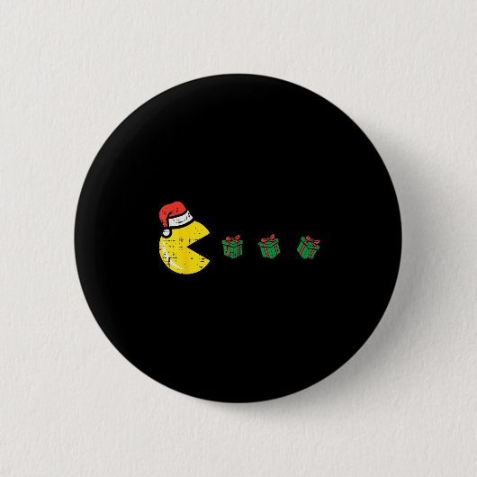 Weihnachtsvideospiel Weihnachtsspiele Männer Jungs Button (Vorderseite)
