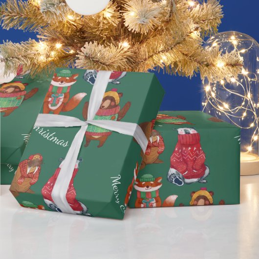Weihnachtsvieh Geschenkpapier (Feiertage)