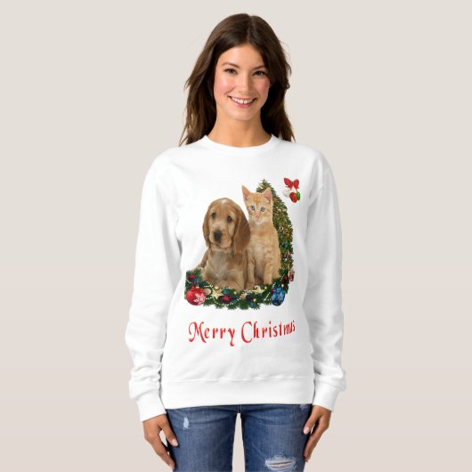 Weihnachtsvieh Sweatshirt (Vorne ganz)