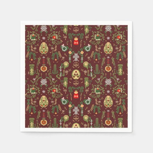 Weihnachtsviette Serviette (Vorderseite)