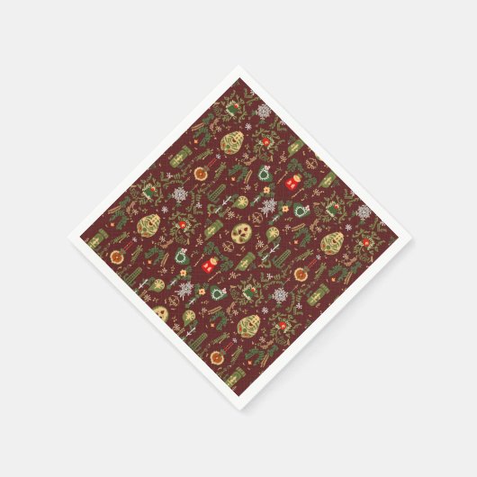 Weihnachtsviette Serviette (Ecke)