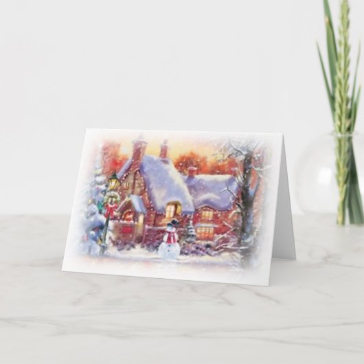 WeihnachtsVintag Karte (Vorderseite)