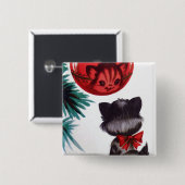 WeihnachtsVintager retro Button (Vorne & Hinten)