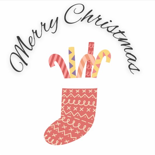 WeihnachtsVinyl Stickers Aufkleber (Vorderseite)