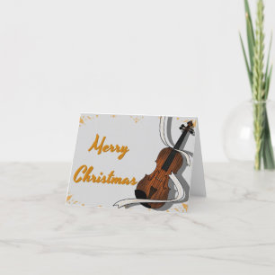 Weihnachtsviolin Dankeskarte
