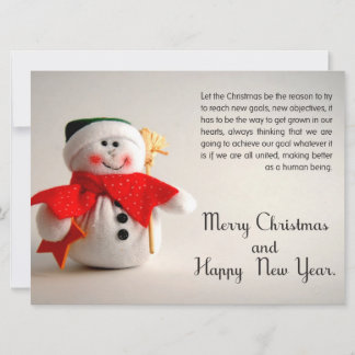 WeihnachtsVisitenkarte Feiertagskarte