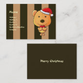 WeihnachtsVisitenkarte Visitenkarte (Vorne/Hinten)