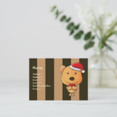 WeihnachtsVisitenkarte Visitenkarte (Stehend Vorderseite)