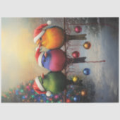 Weihnachtsvögel auf einer Schnur Seidenpapier (Vorderseite)