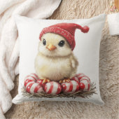 Weihnachtsvogel auf Peppermint Kissen (Decke)